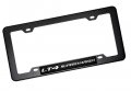 Erpart Black Carbon Fiber Look License Plate Frame With Lt4 Supercharged Silver On Highly Polished Real Aluminum Emblem