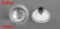 Uxcell 20mm Transparent Led Lens Reflector Collimator 8 Degree 10pcs