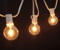Brightown G40 Clear Light Bulbs Outdoor Globe E12 Candelabra Screw Base Incandescent Round Warm Replacement Glass For Patio 