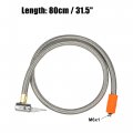 1 Pcs 31 5 Flexible Tire Inflator Hose Adapter M6 Thread Size Air Chuck With For Standard Valve Fine Without Release
