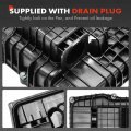 A-premium Transmission Oil Pan With Drain Plug Gasket Compatible Jeep Cherokee 2014-2018 Chrysler Pacifica 2017-2019 Fiat 500l