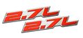 2 X Pair Set 7l Liter Embossed Red On Highly Polished Silver Real Aluminum Auto Emblem Badge Nameplate For Acura Legend Audi S4