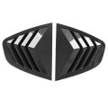 Rear Window Louver Coverpair Of Sturdy Abs Side Shutter Trim For Giulia 2016-2024 Carbon Fiber Look