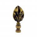 Lamp Finial-frog On Lily Pad-antique Brass Finish Highly Detailed Metal Casting 