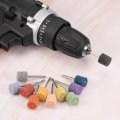 Uxcell 10 Pcs Nylon Fiber Mounted Point Grinding Head 2000 Grits 14mm Dia Cylindrical Polishing Wheels For Finish Polish