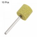 Uxcell 10 Pcs Nylon Fiber Mounted Point Grinding Head 2000 Grits 14mm Dia Cylindrical Polishing Wheels For Finish Polish