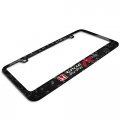 Ipick Image For Honda Red Logo Civic Type-r Real Black Composite Forged Carbon Fiber License Plate Frame