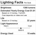 Ge 90-watt Eq Led Br40 Daylight Refresh Medium Base E-26 Dimmable Flood Light Bulb 2-pack