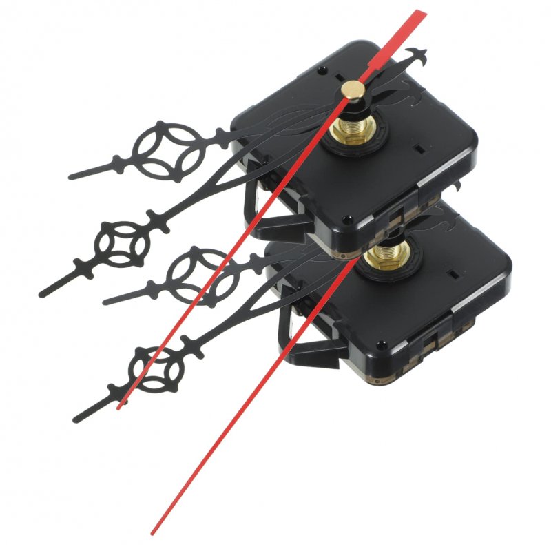 Toddmomy 2 Sets Movement Mettalica Cd Metal Wall Clock Battery Wallclock Short Shaft Hands Kit Works Replacement Mechanism Diy