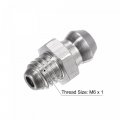 Uxcell 201 Stainless Steel Straight Grease Fitting M6 X 1mm Thread Hydraulic Accessories 5pcs