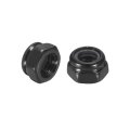 10pcs M5 X 0 8 Nylon Insert Hex Lock Nuts 304 Stainless Steel Self-locking Stop Nut For Industrial Construction Fasteners Black 