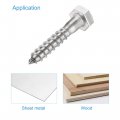 Uxcell Hex Lag Screws M6 X 30mm 304 Stainless Steel Half Thread Self-tapping Bolts For Wood Screw 25pcs