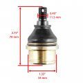 Caltric 4 Upper And Lower Ball Joint Compatible With Honda Trx500fm Foreman 2005-2007 2009 2011-2016
