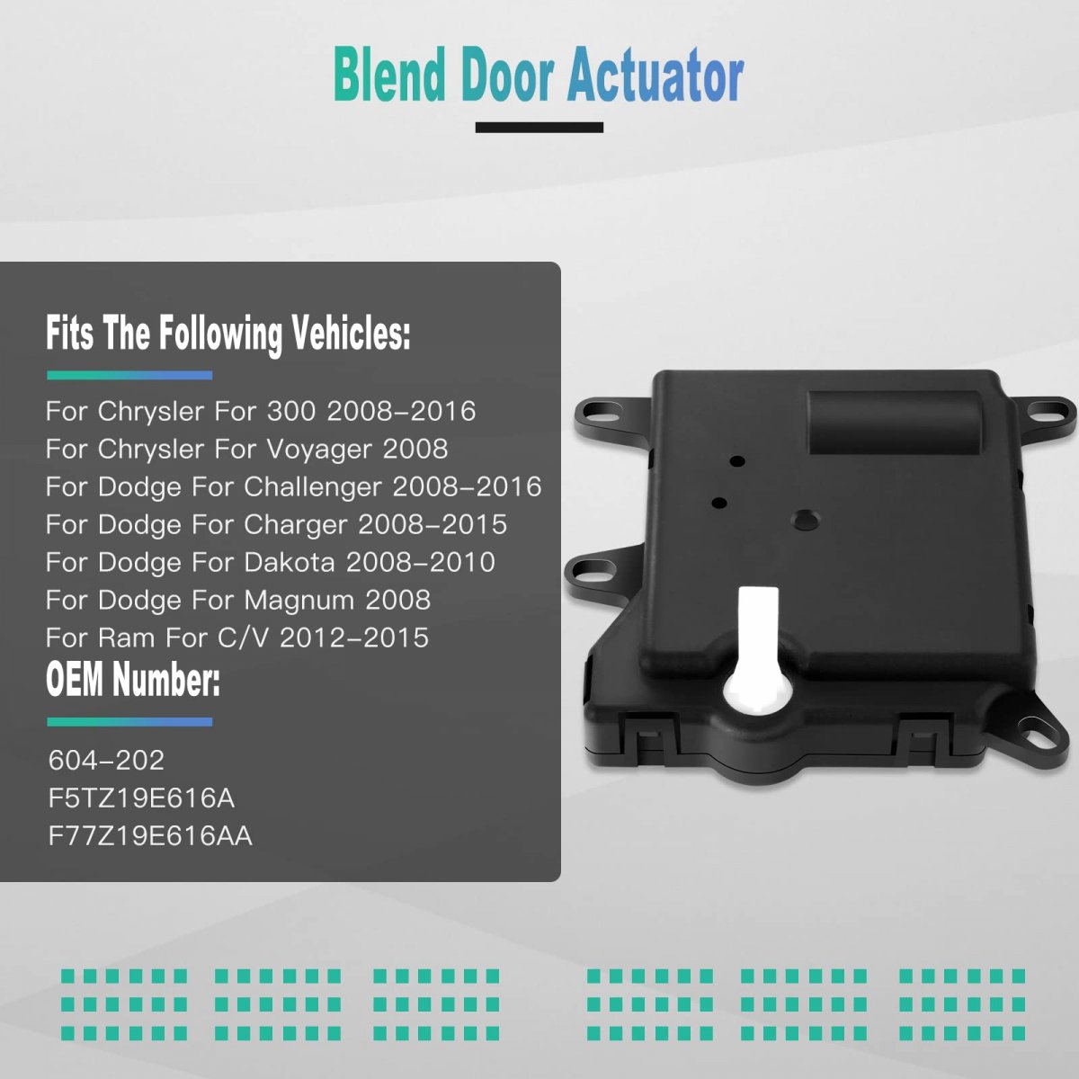 Air Door Actuator Hvac Blend Control Fits Ford Explorer 1995-2003 Ford Sport Trac 2001-05 For Ranger 95-11 Lincoln For