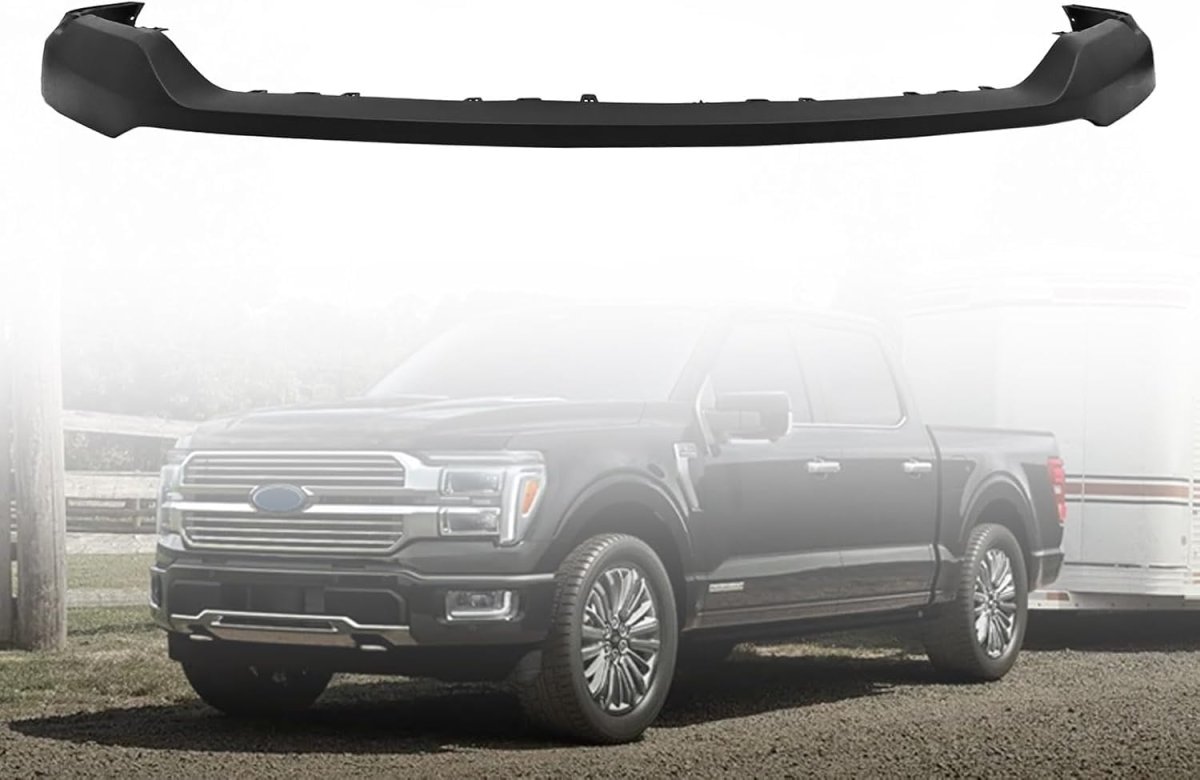 Front Upper Molding Bumper Trim Primed Black For F-ord 2024 2025 F150 3 5l 5 0l
