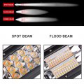 Auxtings 12 Inch 180w Led Strobe Light Bar White Amber Flash Triple Row 5500lm Flood Spot Combo Off Road Lights