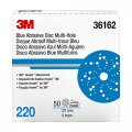 3m Hookit Blue Abrasive Discs 36162 Multi-hole 5 In 220 Grade Pack Of 50 Virtually Dust-free For Auto Sanding Body Repair