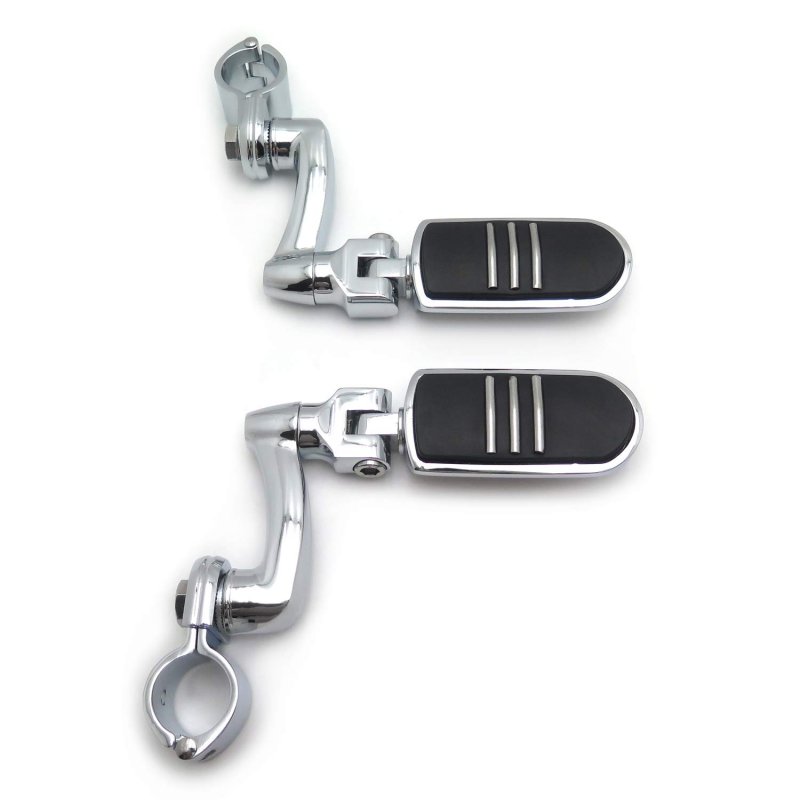 Adjustable Lightning Foot Pegs For Goldwing Vtx1300 Shadow Valkyrie 1 25 In Chrome Highway With 360 Degrees Rotation