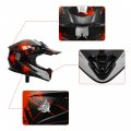 Tcmt Dot Youth Kids Motocross Offroad Street Helmet Full Face Motorcycle Atv Dirt Bike Gloves Goggles