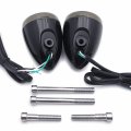 Httmt- Black Rear Turn Signal Light Indicator For H-d Xl1200 Xl883 Softail Flde Flhc Flsb