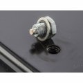428011 Chrome Plated Stock Depth Transmission Pan For Ford With Cooling Fins And Magnetic Drain Plug Stainless Steel Hardware 