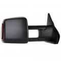 Aintier Towing Mirror Compatible With 2007-2017 For Toyota Tundra Tow Power Adjusted Heated Turn Signal Light Black Housing