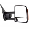 Towing Mirror For 2007-2017 Toyota Tundra Tow With Power Adjusted Heated Turn Signal Light Black Housing