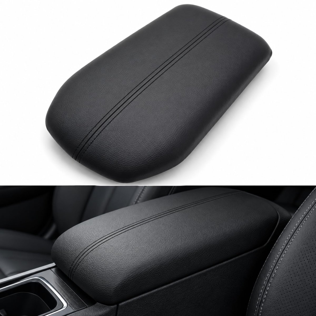 Black Center Console Lid For Toyota Rav4 2019-2025