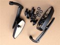 Httmt Mt353- Black Blade Mirrors Compatible With Suzuk Savage Intruder Volusia Boulevard Gsxr Hayabusa