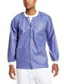 Valumax 3630bbm Extra-safe Wrinkle-free Noble Looking Disposable Sms Hip Length Jacket Blueberry M Pack Of 10 