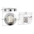 Partsam 3inch Waterproof Boat Marine White Led Lights Courtesy Interior Deck Light Navigation Transom Stern Cabin Lighting For