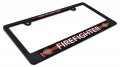 Firefighter Black Plastic License Plate Frame
