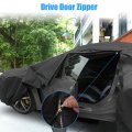 Uxcell For Toyota Yaris Cross 2021-2023 Cover Waterproof Car Outdoor Full All Weather Protection Rain Sun With Zipper Black