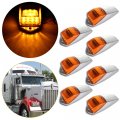 Ocpty 17led Cab Marker Light 7pcs Amber Top Roof Running Assembly Fit For Heavy Duty Trucks Mack Kenworth Peterbilt