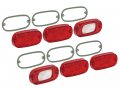 Auto Krafters Compatible Replacement For Taillight Lenses-gaskets Kit 1964 Monterey Montclair Park Lane 12 Pieces 