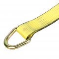 Ocpty Lasso Straps Yellow Premium Wheel Lift Tie Down 3300lbs 4 Sets 12inch X 2inch Tow For Emergency Towing Rope