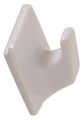 The Hillman Group 852975 Plastic Small Hook- White Adhesive Backed 3-pack 