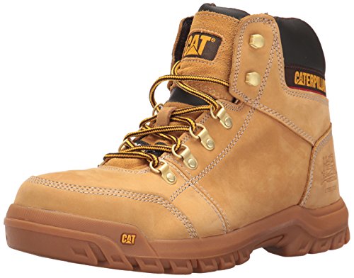 Caterpillar Mens Outline Steel Toe Work Boot Honey Reset 11 M Us