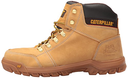 Caterpillar Mens Outline Steel Toe Work Boot Honey Reset 11 M Us