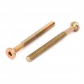 Uxcell M6 X 70mm 50mm Long Partially Thread Unc Flat Hex Socket Head Cap Screw 10pcs