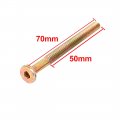 Uxcell M6 X 70mm 50mm Long Partially Thread Unc Flat Hex Socket Head Cap Screw 10pcs