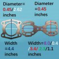 Tuzliufi Complete Top End Gasket Set Kit Compatible With Sea-doo Challenger 785 787 800 Motor Gsx Gtx Xp Spx Engine 1995 1996