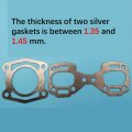 Tuzliufi Complete Top End Gasket Set Kit Compatible With Sea-doo Challenger 785 787 800 Motor Gsx Gtx Xp Spx Engine 1995 1996