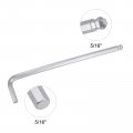 Uxcell 5 16 Ball End Hex Key Wrench L Shaped Long Arm Cr-v Repairing Tool Sae 4 Pcs