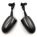 Carbon Fiber Racing Rearview Mirrors For Cbr Ninja Zx Gsxr Katana Hayabusa Yzf R1 Universal Fit 6mm Thread Left And Right Pair