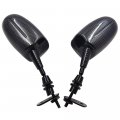 Carbon Fiber Racing Rearview Mirrors For Cbr Ninja Zx Gsxr Katana Hayabusa Yzf R1 Universal Fit 6mm Thread Left And Right Pair 