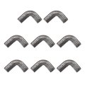 8pcs Weld-on Steel Rope Hook Weld On Safety Chain Clip Loop Weldable Tractor Hooks Tie Down Ring For Trucks Trailers 39mm 