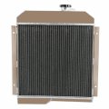 Alloyworks 3 Row All Aluminum Radiator For 1965-1971 1966 Jeep Cj Cj5 Cj5a Buick V6 Engine