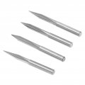 4pcs Cnc Router Bits V Groove Engraving 15 20 25 30 Degree 4mm Shank 2 Flutess Wood Carving Bit Straight Bit For Plywood Mdf