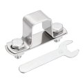 U Shape Square Tube Clamp 20x30mm Shaped Bracket 304 Stainless Steel Strap With Bolt Plate Nuts And Wrench For Pipes Door 